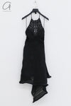 SWAYING/KNIT Crochet Backless Dress SW22SSL38 Black